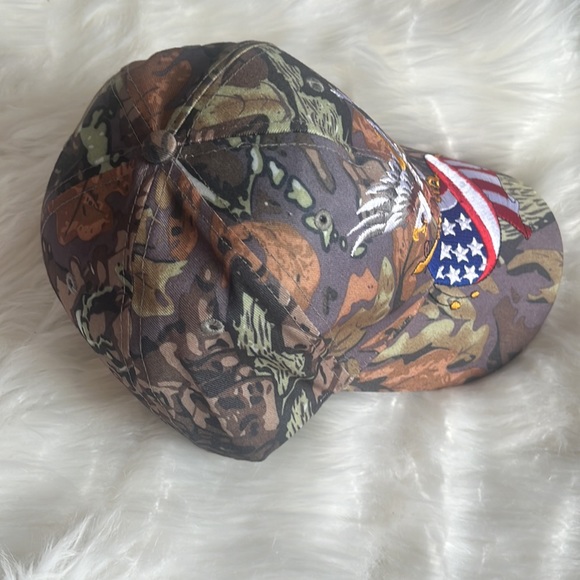 American flag and eagle camouflage baseball hat cap - Picture 10 of 13